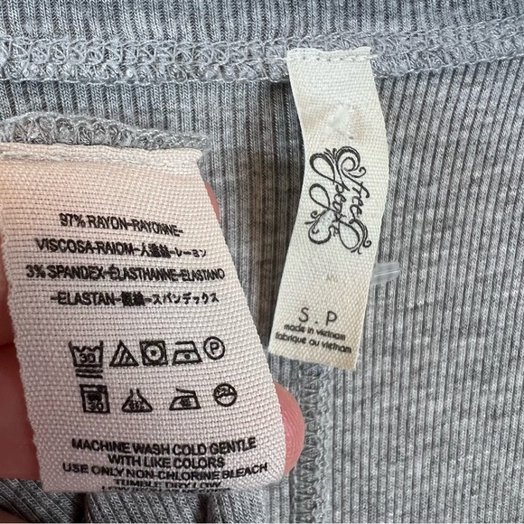 Free People Flowy January Top Grey - Picture 12 of 12
